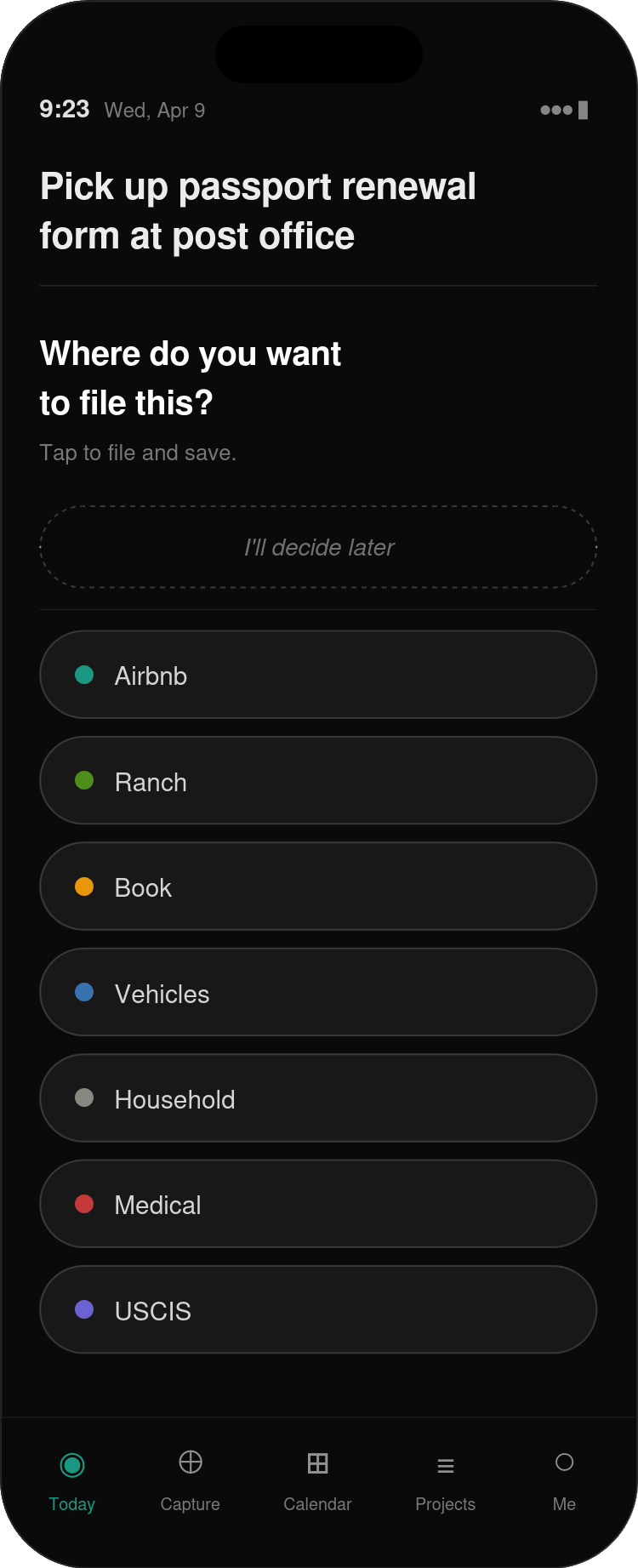 Path A Screen 4 — Where do you want to file this?